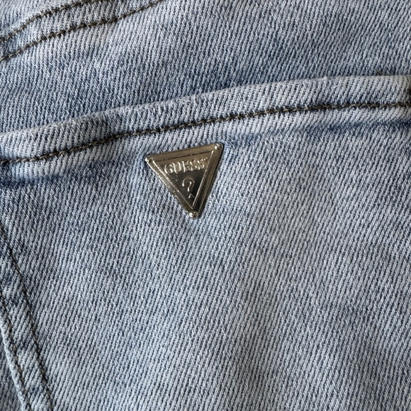 Guess Cropped Light Blue Ankle Jeans - Picture 3 of 7